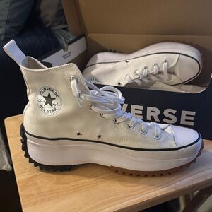 Converse Women's High-Top White Platform Sneakers